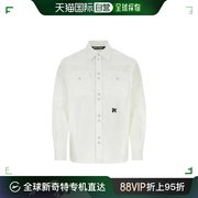 香港直邮palmangels棕榈，天使男士白色，牛津衬衫pmge028r24fab