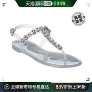 Stuart Weitzman/SW 平底鞋宝石果冻凉鞋时尚女鞋 美国奥莱直