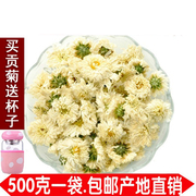 新货菊花茶500g正宗贡菊清热白菊，花草茶黄菊花，胎菊王枸杞(王枸杞)