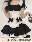 奇迹暖暖cosplay 黑白巧克力超可爱女仆装lolita洛丽塔公主裙套装