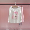 Hello kitty正品春夏季新款中大童女童薄款莫代尔圆领长袖T恤