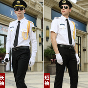 新式黑色保安制服夏装短袖保安工作服套装男形象岗保安服礼宾服装