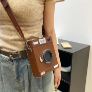 个性创意趣味照相机造型小包竖款手机，包女包(包女包)ins时尚潮斜挎小包包