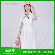 umisky优美世界女装夏季时尚，简约衬衫式a字连衣裙vi2d1058