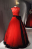 大红色二手礼服彩纱蓬蓬，款中式立领大蝴蝶结，八八新拍照舞台