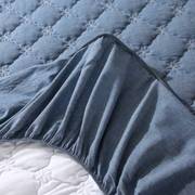 全棉水洗棉床笠夹棉加厚单件纯棉床垫保护罩防水床罩床套防尘家用