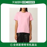 香港直邮MSGM 女士粉色短袖圆领棉质T恤 2000MDM500-200002-12