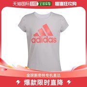 香港直邮潮奢 adidas 阿迪达斯 女童短袖圆领T恤(学步婴童/儿童)