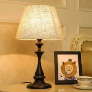 北欧美式客厅灯现代简约时尚温馨遥控卧室床头柜台灯创意床头灯