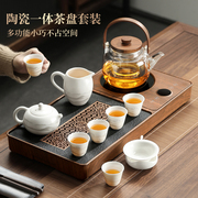 茶台烧水壶一体全自动茶盘，一整套客厅功夫，茶具套装家用轻奢高档