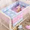 婴儿床围纯棉宝宝床上用品四五六件套儿童床围防撞透气可拆洗