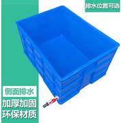 陆龟乌龟缸大号带排水养 龟箱塑料巴西龟饲养盒鳄龟缸造景 养殖箱
