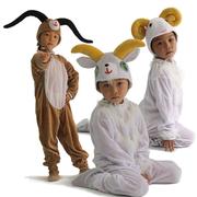 男女幼儿童学生运动会舞蹈卡通小山绵羚羊动物造型亲子套装表演服