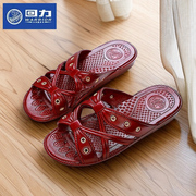 上海回力中老年男女油拖妈妈外穿耐磨防滑软底，舒适浴室居家凉拖鞋
