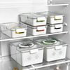 手提沥水保鲜盒套装分格备菜盒，大容量冰箱密封食品级果蔬收纳盒子