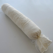新 品欧式碎花ins蕾丝圆柱形糖果枕抱枕白色棉麻床头腰枕布艺装饰