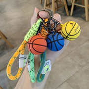 精致篮球鞋钥匙扣篮球创意个性立体挂件汽车钥匙链圈包挂饰男女生