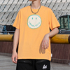 阿迪达斯纯棉短袖男装夏季宽松运动服ins风黄色T恤男GP5780