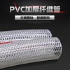 pvc纤维增强软管进口网线管，耐压耐酸碱编织网纹管透明塑料水管4分
