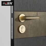 尼克室内门锁带钥匙，卧室门拉手家用门锁通用型，门执手简约锁具