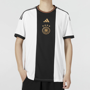 Adidas阿迪达斯T恤男2022德国队球迷版世界杯主场短袖HJ9606