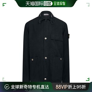 香港直邮潮奢 Stone Island 石头岛 男士铜氨纤维棉质军装夹克