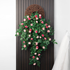 仿真玫瑰假花藤条蔓壁挂，缠绕空调水管道，遮挡装饰客厅吊顶塑料植物