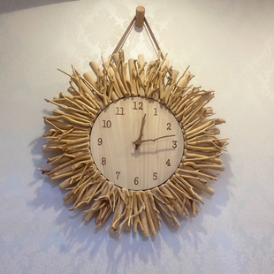 创意客厅2024挂钟艺术钟表餐厅简约时钟家用实木卧室墙面挂表