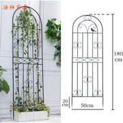 户外庭院植物绿萝花架铁艺，爬藤架子园艺，支架柱月季铁线莲攀爬花架