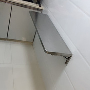 不锈钢折叠层板隔板托室内外置物架防水防锈后厨钢板上墙收纳壁挂