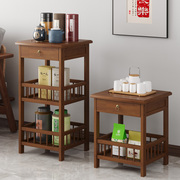 茶架子置物架实木新中式客厅，小型茶叶博古架茶室茶具架茶叶储物柜