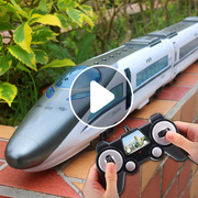 和谐号火车玩具男孩超大号充电动儿童遥控高铁，动车模型仿真无轨道