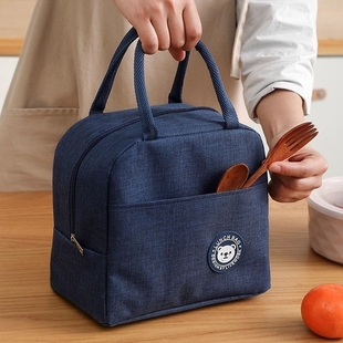 饭盒袋保温便当手提包，学生带饭防水防油上班族装餐包加厚铝箔袋子