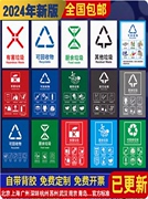北京垃圾分类标识贴纸其他可回收厨余城镇大垃圾桶垃圾环卫，收集车生活垃圾指示标签标志牌宣传栏海报墙贴制作