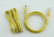 50条一包网络跳线成品机房黄色，灰色8芯短网线，带水晶头11.5米