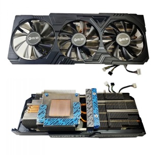 影驰 RTX 2070 2070s 2080 2080S 大将 No Fan显卡散热器 三风扇