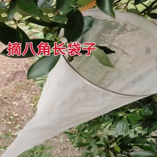 摘八角长袋子摘长收专用袋长条编织袋加厚白色覆膜蛇皮袋塑料卷料