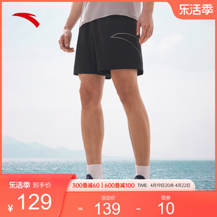 安踏速干裤丨梭织跑步健身短裤男2024夏季吸湿透气运动五分裤