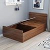 小户型收纳床简约气动单人床，多功能现代小户型，客厅实木床榻榻米床