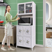 厨房置物柜多层304纱窗收纳用品储物柜碗柜子简易厨柜铝合金橱柜