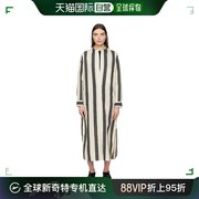 香港直邮潮奢 TOTÊME 女士 黑色 & 白色条纹连衣裙 242WRD1752