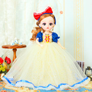 28厘米白雪爱莎公主音乐娃娃雅德芭比洋娃娃女孩生日儿童玩具