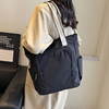 原创设计尼龙涤纶托特包女手提包大容量通勤单肩包学生书包环保袋