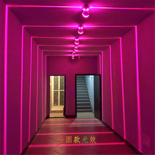 LED酒店网红墙壁灯ktv清吧跑马走廊通道吸顶嵌入式氛围过道灯