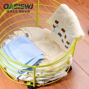 oasiswj酒店收纳盒万向轮可移动脏衣篮毛巾浴巾，收纳框卫浴用品