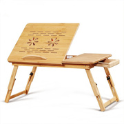 创意电脑桌床上小桌子，宿舍懒人学习桌，约实木书桌写字桌子