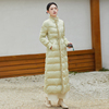 冬季新中式国风女装白鸭绒(白鸭绒)改良唐装外套刺绣，轻薄设计感高端羽绒服