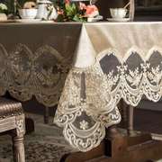 欧式蕾丝桌布布艺长方形家用餐桌布ins茶几台布北欧餐桌椅子