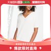 香港直邮潮奢 tall 女士设计长筒宽松款V领罗纹T恤(白色)