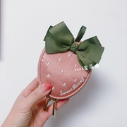 刘亦菲同款日系外贸可爱甜美小草莓戒指手镯，项链首饰盒旅行收纳包